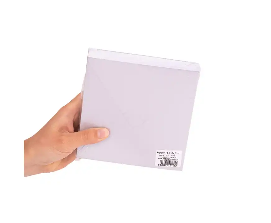 Koperty ozdobne 14.6x14.6 cm srebrne Logos