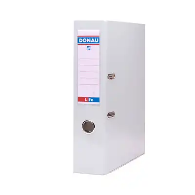 Segregator A4 szeroki 75mm z szyną Donau Life pastelowy niebieski