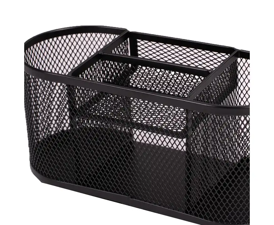 Organizer na biurko metalowy 5A czarny