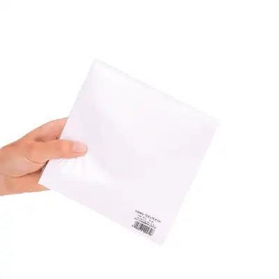 Koperty ozdobne 15.6x15.6 cm białe Logos