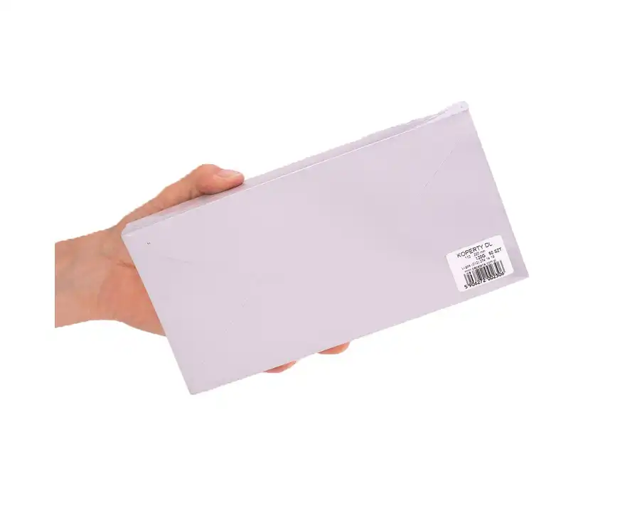 Koperty ozdobne DL metalizowane srebrne Logos