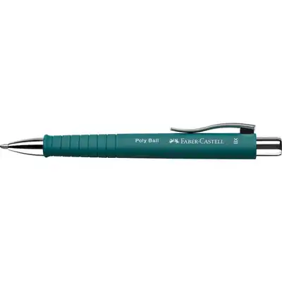 Długopis automatyczny Faber Castell Poly Ball XB szmaragdowy zielony