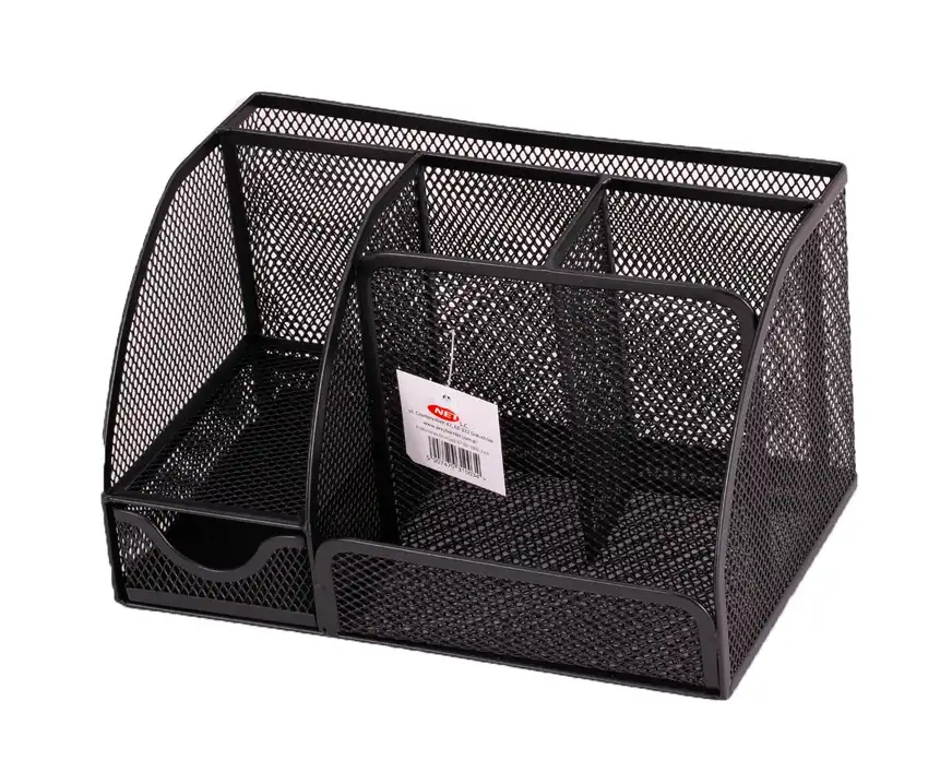 Organizer na biurko metalowy 6B czarny