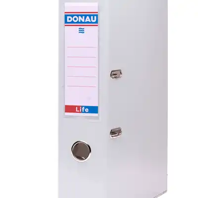 Segregator A4 szeroki 75mm z szyną Donau Life pastelowy niebieski