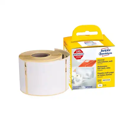 Etykiety w rolce do drukarek termicznych Dymo 54x70mm Avery Zweckform