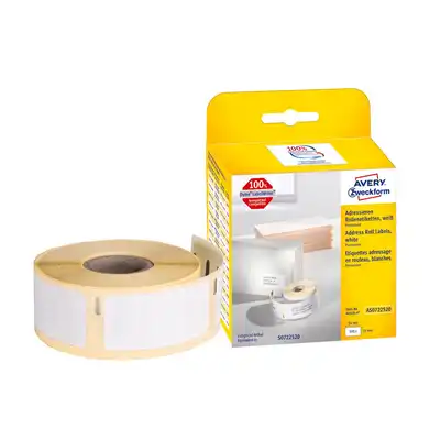 Etykiety adresowe w rolce do drukarek termicznych Dymo 25x45mm Avery Zweckform