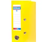 Segregator A4 szeroki 75mm z szyną Donau Life neon żółty