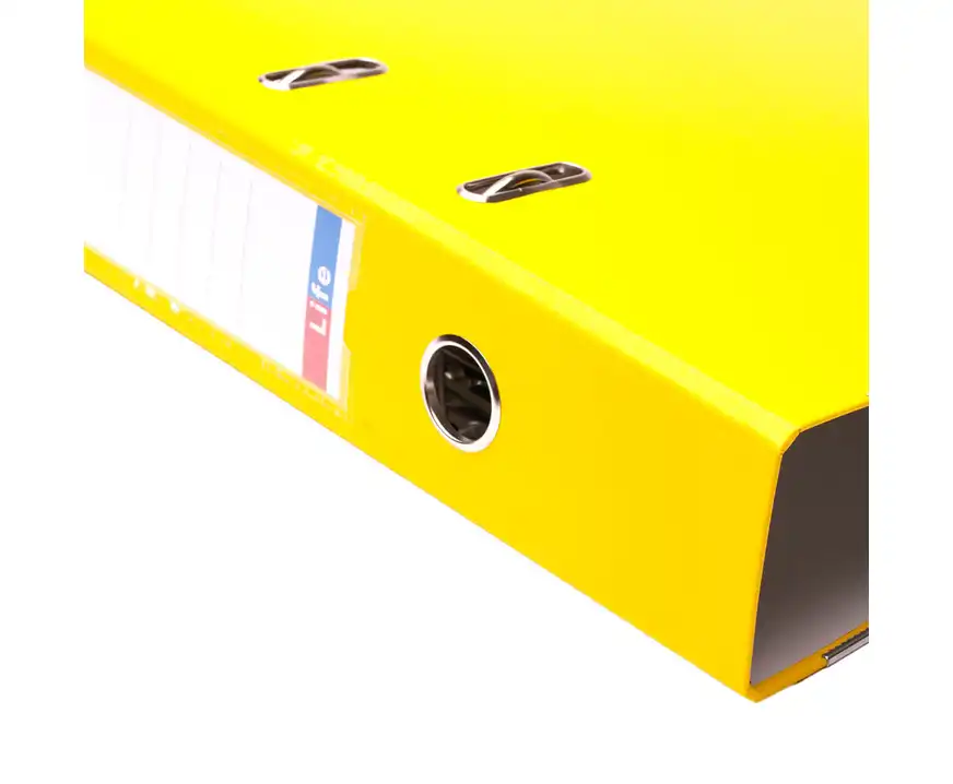 Segregator A4 szeroki 75mm z szyną Donau Life neon żółty
