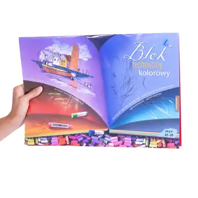 Blok techniczny kolorowy A3 300g 20 kartek Kreska