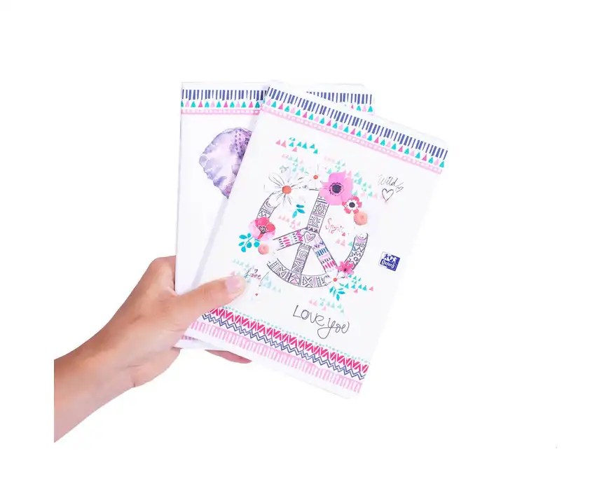 Zeszyt Oxford A5 w linie 60 kartek Boho