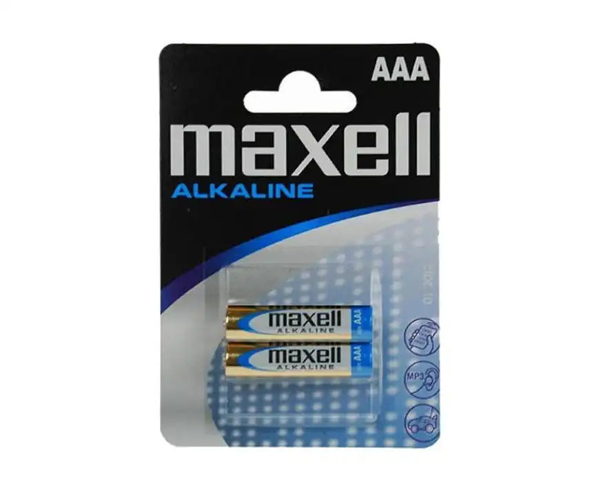 Baterie AAA LR03 1.5V alkaliczne Maxell 2 sztuki