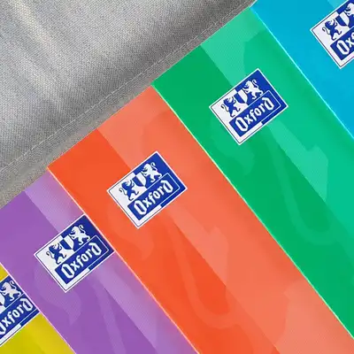 Zeszyt Oxford A5 w kratkę 60 kartek pastel miękka okładka Touch