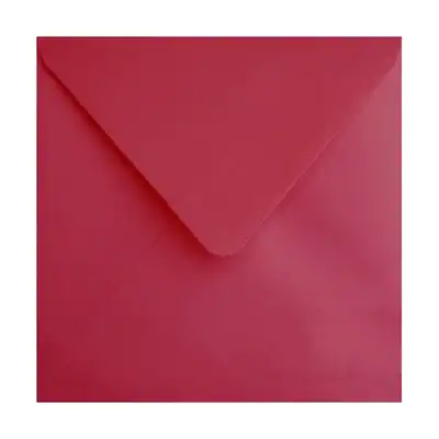 Koperty ozdobne 14.6x14.6 cm czerwone Logos