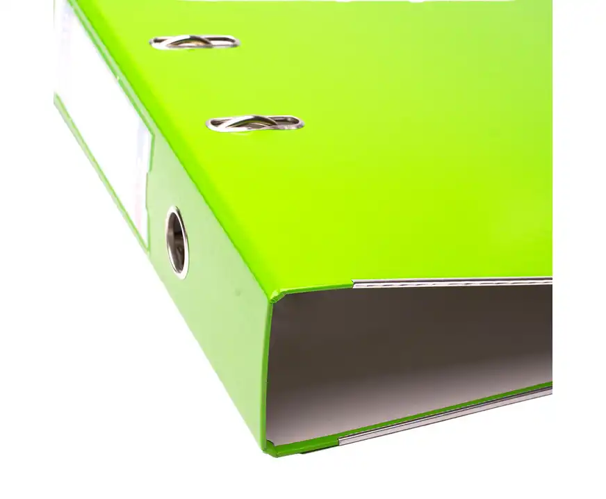 Segregator A4 szeroki 75mm z szyną Donau Life neon zielony