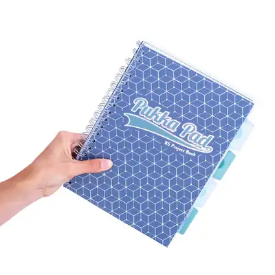 Kołozeszyt B5 w kratkę 200 stron Pukka Pad Glee Project Book niebieski
