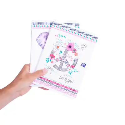 Zeszyt Oxford A5 w kratkę 60 kartek Boho