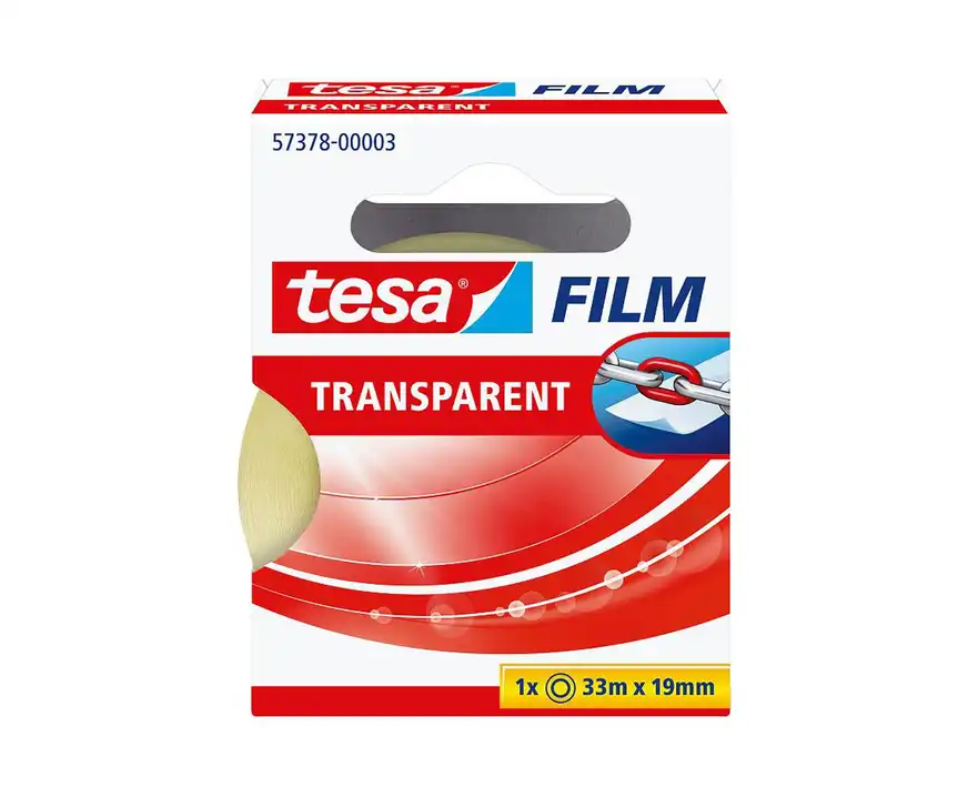 Taśma klejąca biurowa Tesa Transparent 33m x 19m