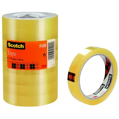 Taśma klejąca biurowa Scotch 19mm x 66m ekonomiczna 8 sztuk