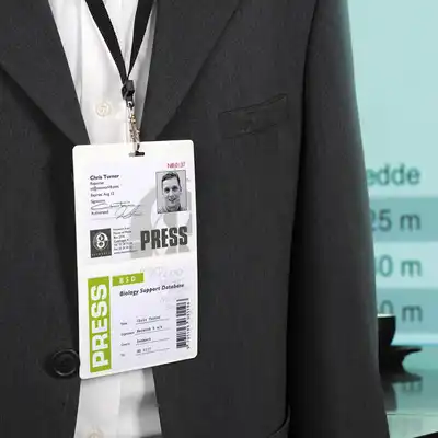 Identyfikator dla prasy 3L 110x180mm podwójny ze ściągaczem