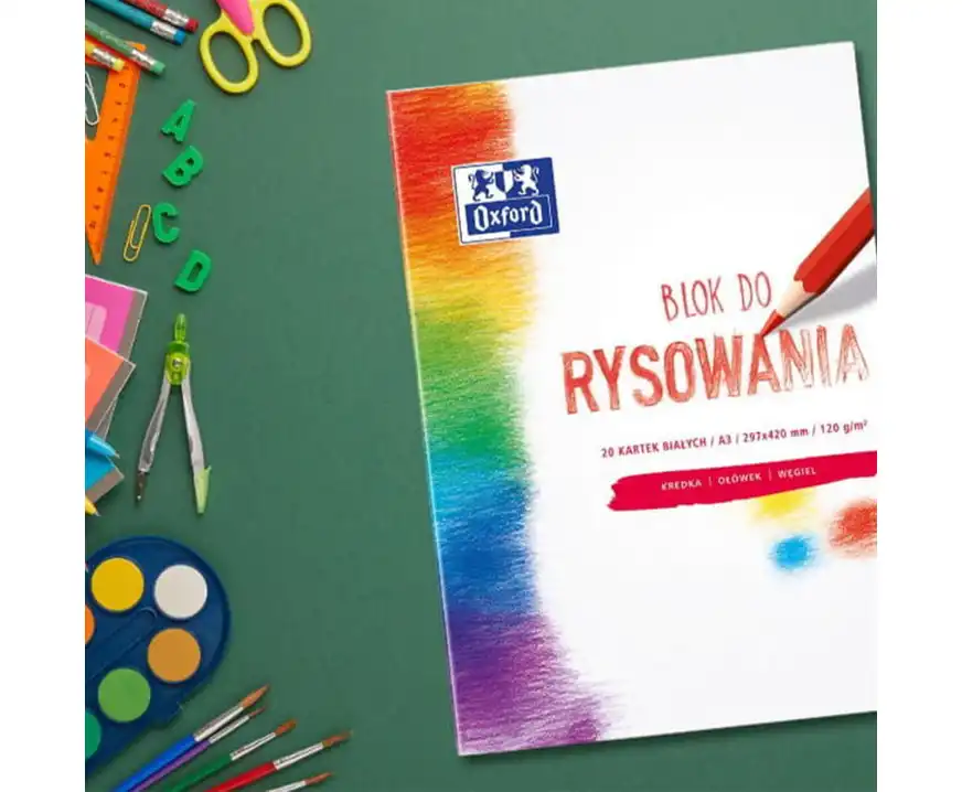 Blok rysunkowy A3 20 kartek Oxford