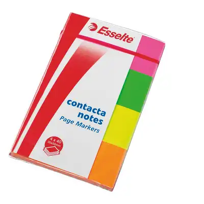 Zakładki indeksujące Esselte Contacta 4x50 kartek