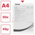 Koszulki na dokumenty Esselte At Hand A4 groszkowe w pudełku 43 mikronów