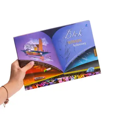 Blok techniczny kolorowy A4 300g 20 kartek Kreska