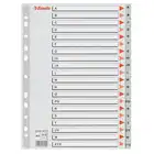 Przekładki do segregatora A4 PP alfabetyczne szare A-Z Esselte