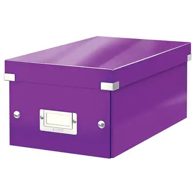 Pudło na DVD Leitz Click &amp; Store fioletowy