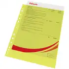 Koszulki na dokumenty Esselte A4 krystaliczne kolorowe żółty
