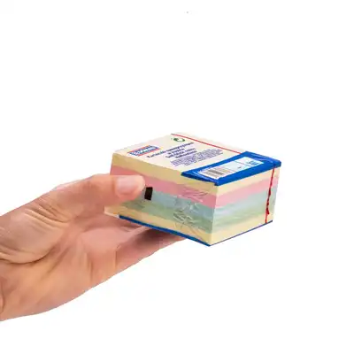 Karteczki samoprzylepne 76x76mm Donau mix kolorów pastelowych