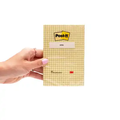 Karteczki samoprzylepne w kratkę 102x152mm Post-it 662