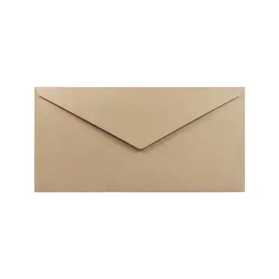Koperty ekologiczne DL z papieru pakowego Logos