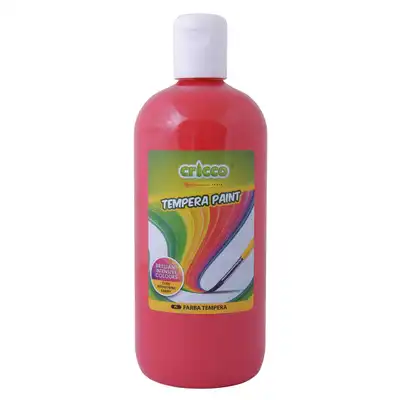Farba tempera Cricco 500ml czerwona