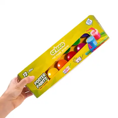 Farby plakatowe Cricco 12 kolorów 20ml