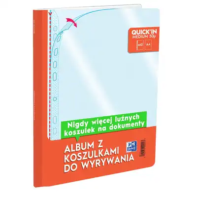 Album z koszulkami do wyrywania Oxford Quick`In