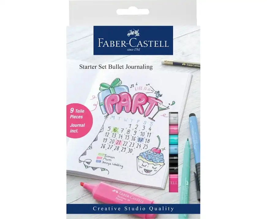 Zestaw startowy Faber Castell Bullet Journal 9 elementów