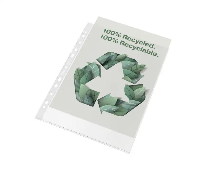Koszulki na dokumenty A4 100 mic ekologiczne Recycled Premium 50 sztuk Esselte