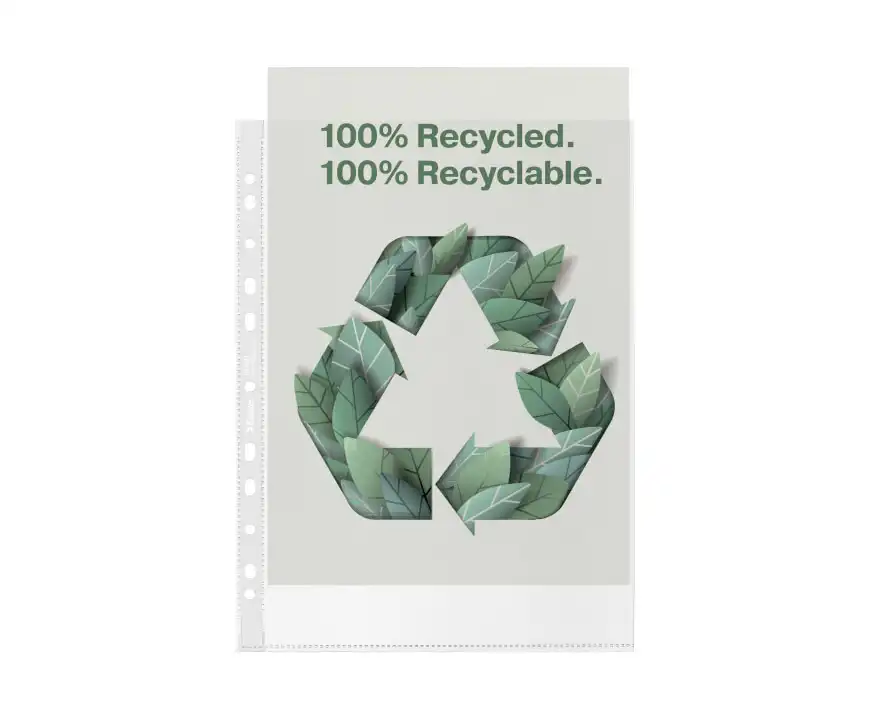 Koszulki na dokumenty A4 100 mic ekologiczne Recycled Premium 50 sztuk Esselte