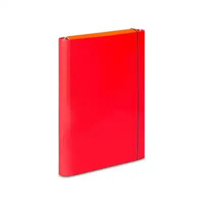 Teczka z gumką VauPe A4 Duo Colors 40mm czerwony