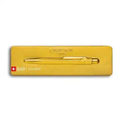 Długopis automatyczny Caran d`Ache 849 Goldbar M w pudełku