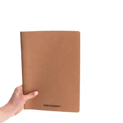 Zeszyt A5 w kratkę 56 kartek Narcissus Eco Kraft
