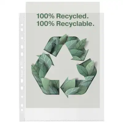 Koszulki na dokumenty A4+ 70 mic ekologiczne Recycled Premium Esselte
