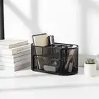 Organizer na biurko metalowy 5A Jumbo Net czarny