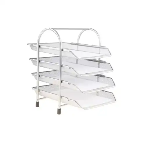 Szuflady na dokumenty A4 metalowe Net W4701 4 szt czarny