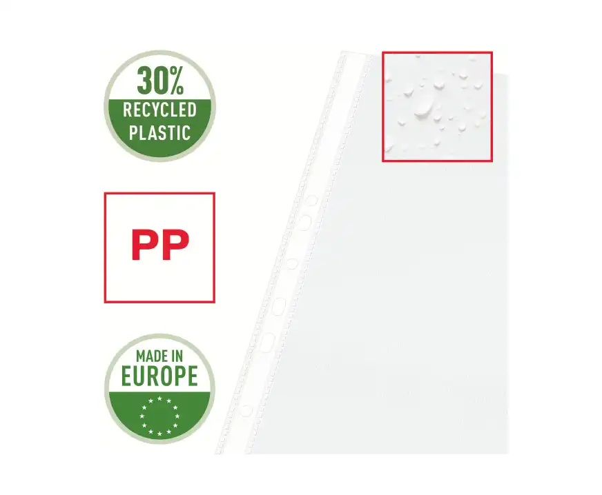 Koszulki na dokumenty Esselte A3 groszkowe 85 mikronów