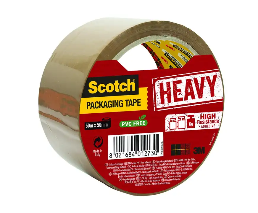 Taśma pakowa Scotch Heavy bardzo mocna 50mm x 50m brązowa