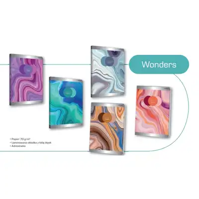 Zeszyt A5 w kratkę 96 kartek Top Wonders