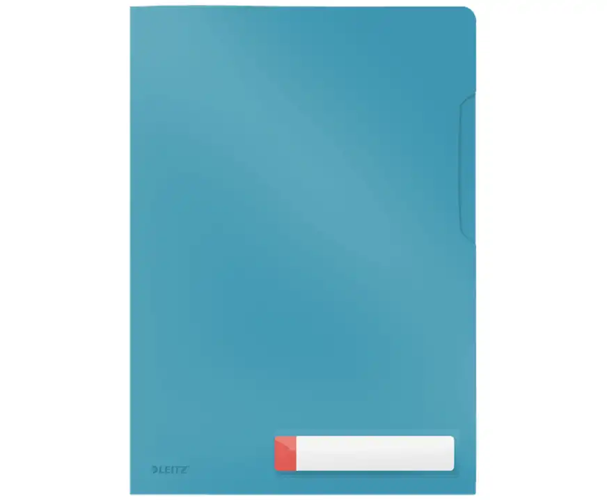 Folder z kieszonką na etykietę A4 Leitz Cosy niebieski