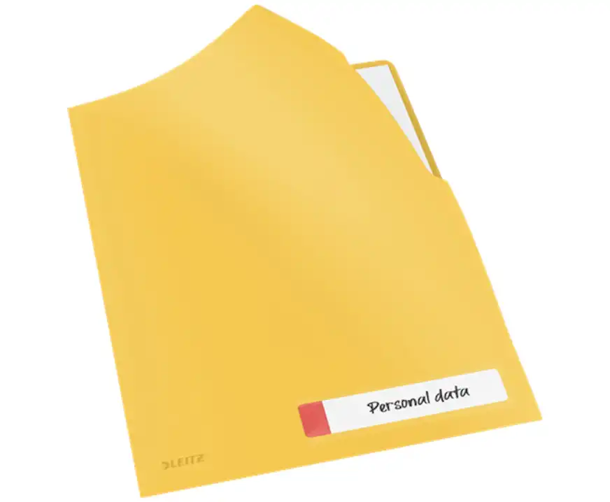 Folder z kieszonką na etykietę A4 Leitz Cosy żółty